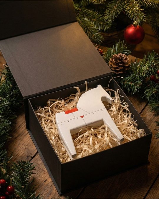 Белый коник 15 см, фото 2