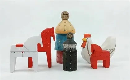 Деревянные игрушки мастерской на выставке «Русская игрушка»